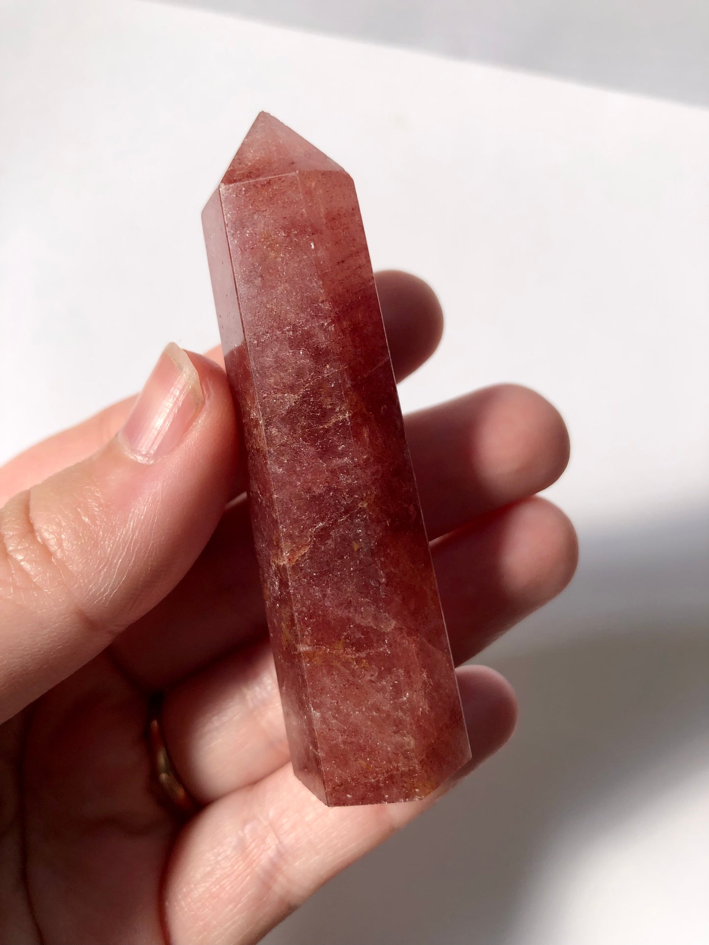 Strawberry Quartz Point #1