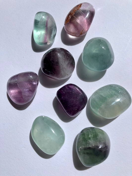 Rainbow Fluorite Tumbled Stone