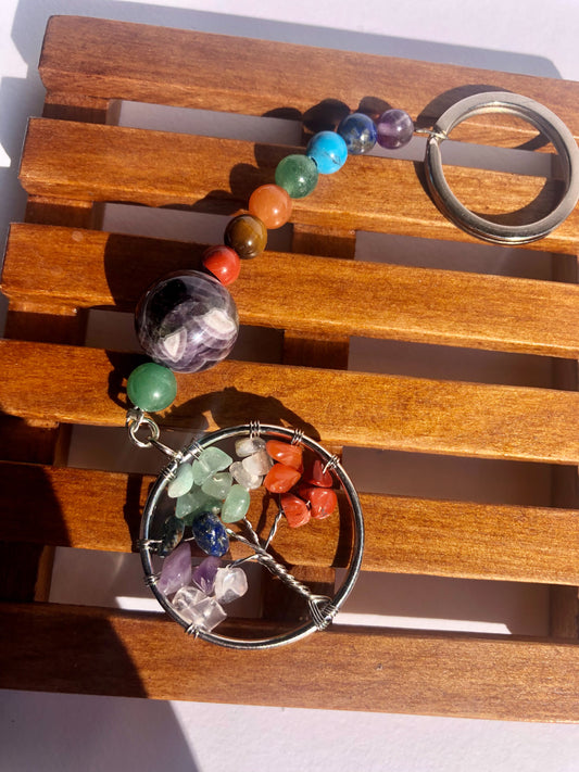 Chakra Tree of Life Keyring