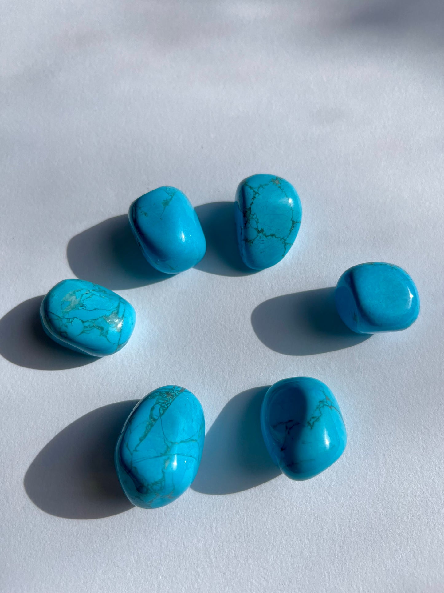 Blue Howlite Tumbled Stone