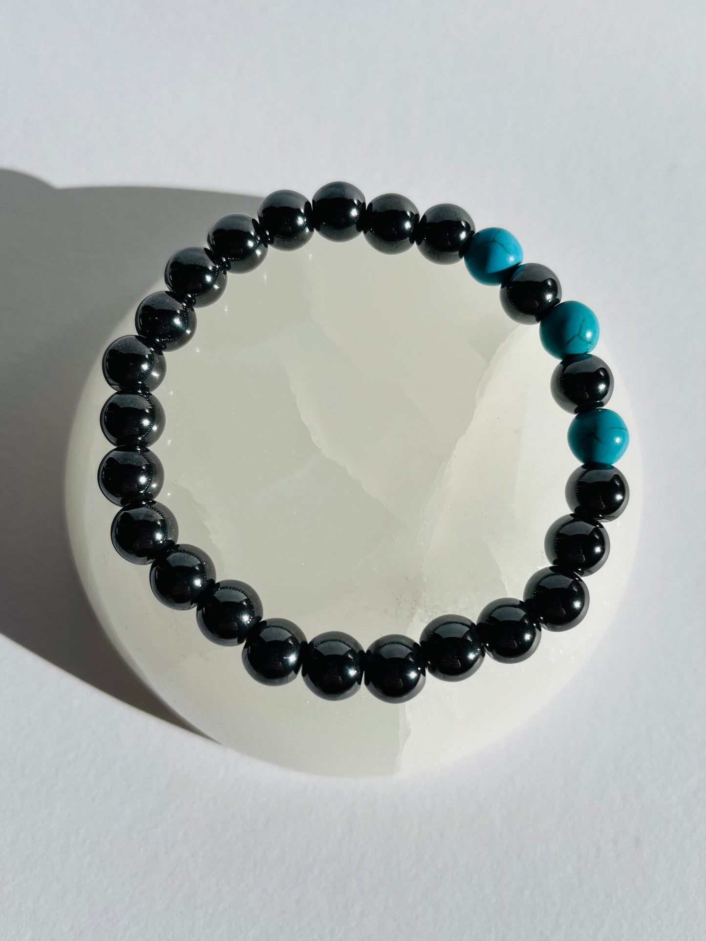 Hematite & Turquoise Bracelet