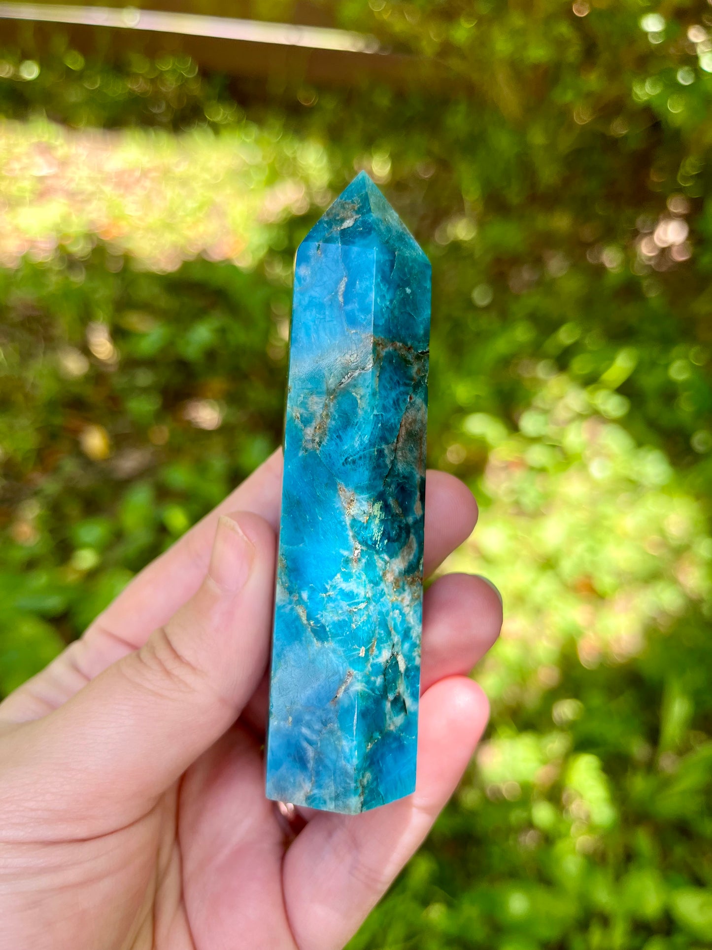 Blue Apatite Point