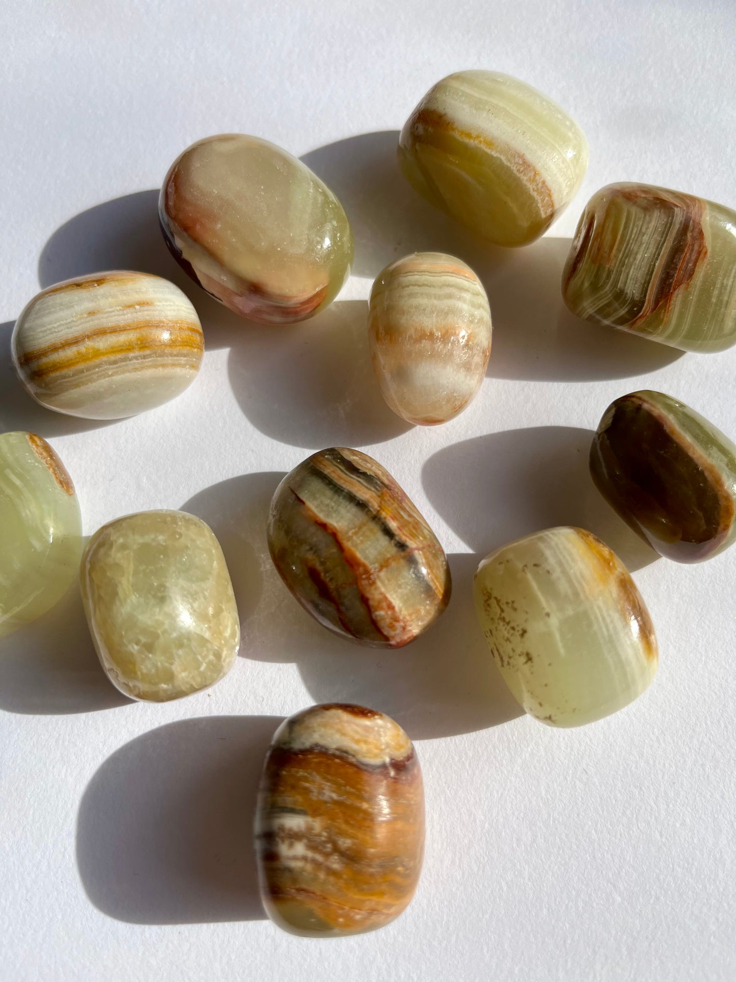 Banded Calcite Tumbled Stone