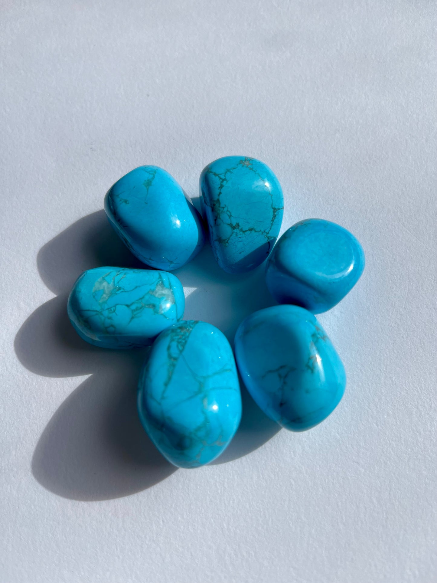 Blue Howlite Tumbled Stone