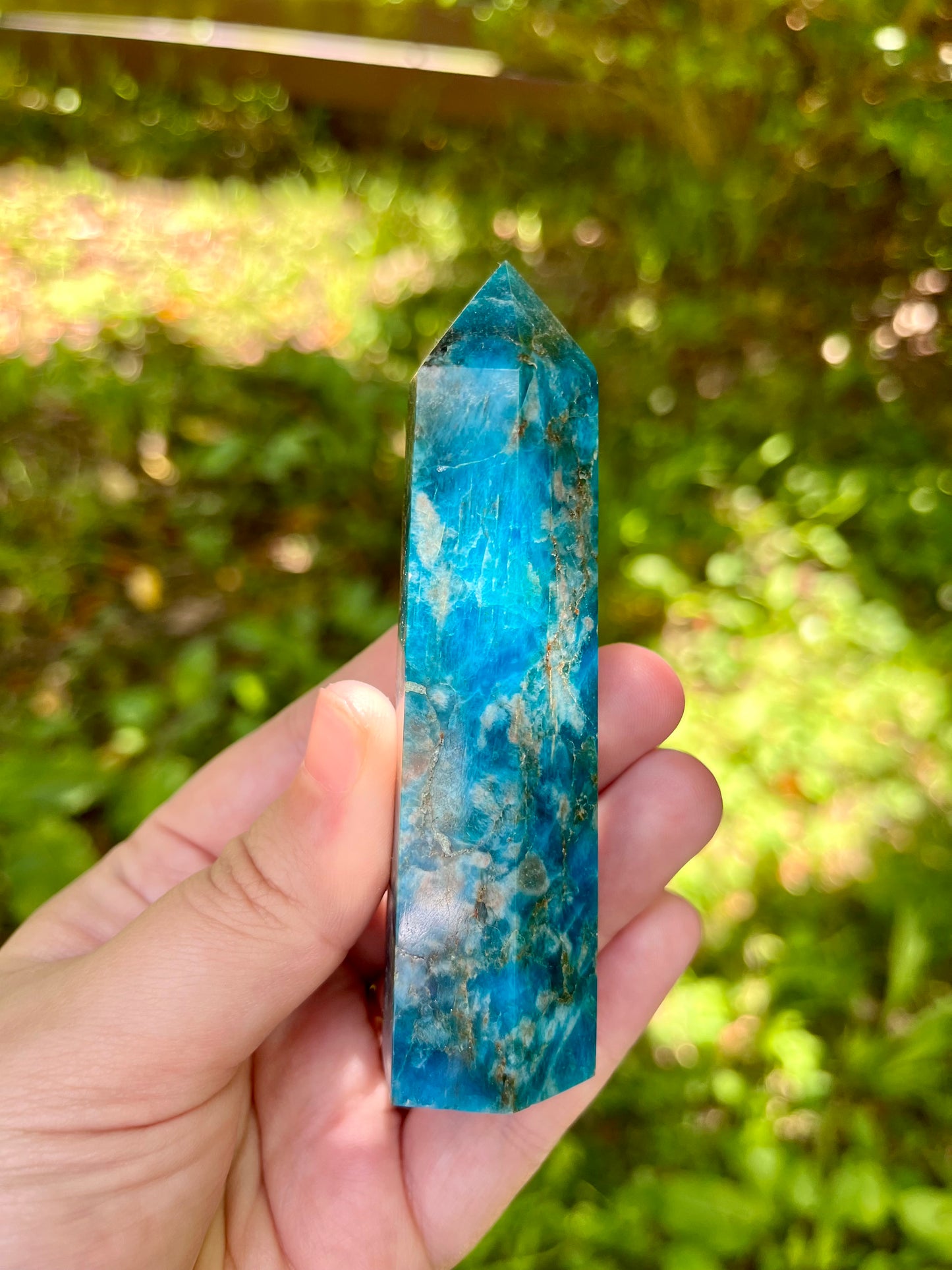 Blue Apatite Point