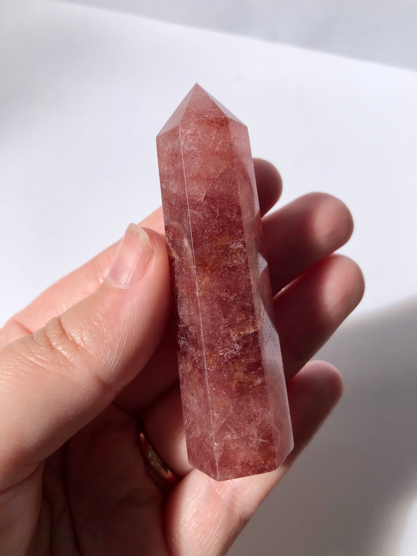 Strawberry Quartz Point #1