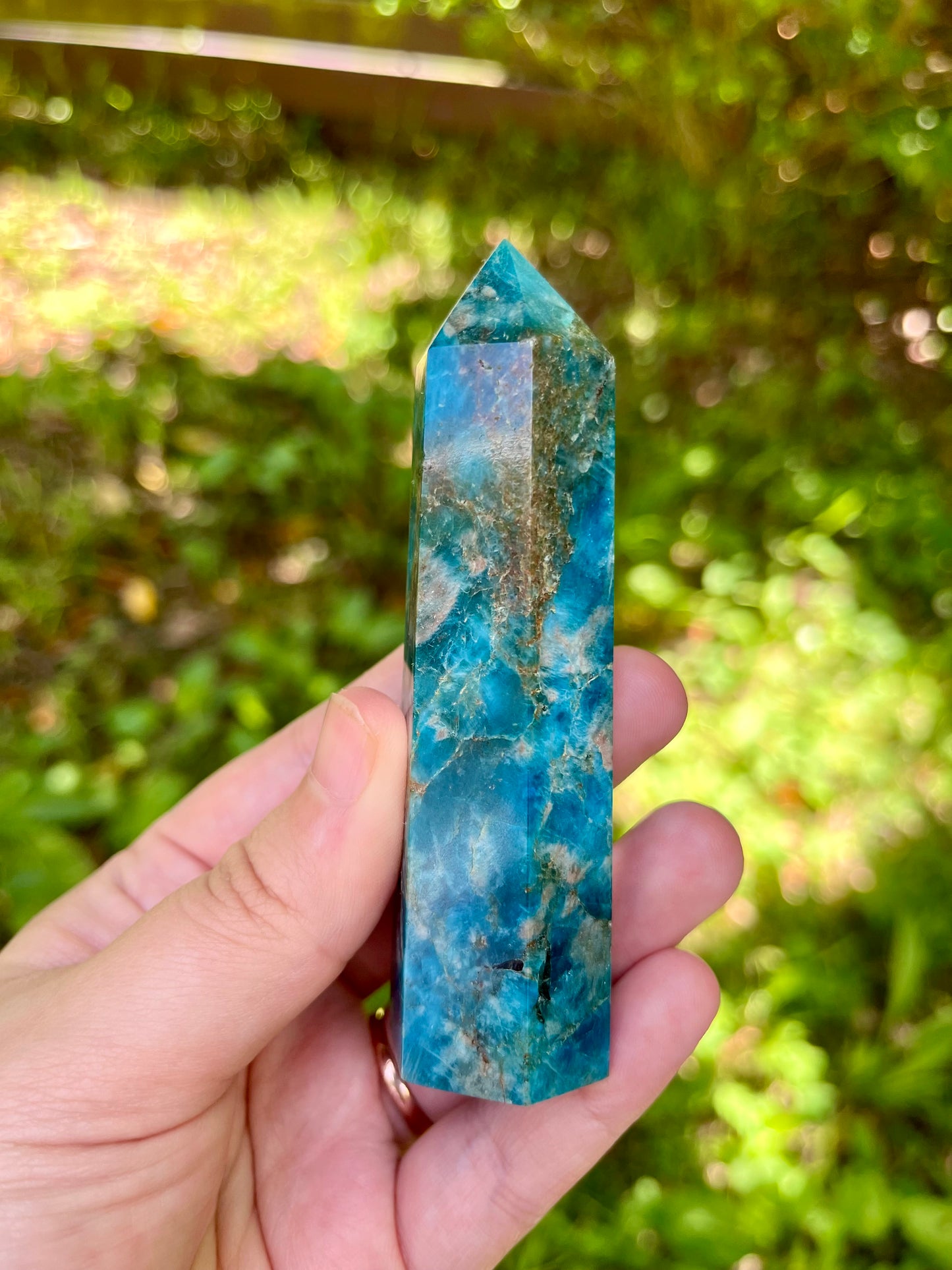 Blue Apatite Point