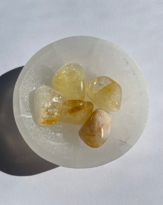 Citrine Brazil Tumbled Stone