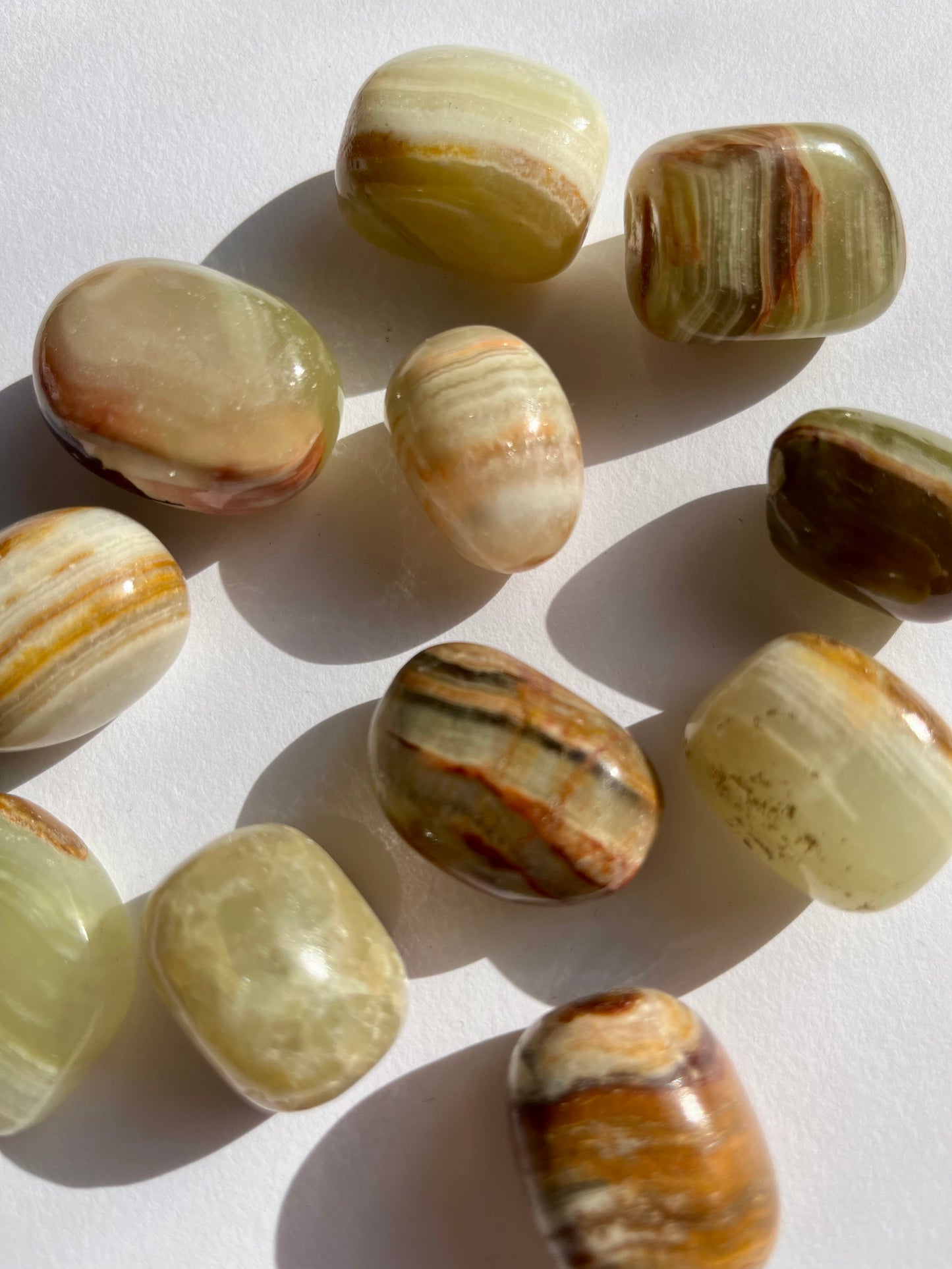 Banded Calcite Tumbled Stone