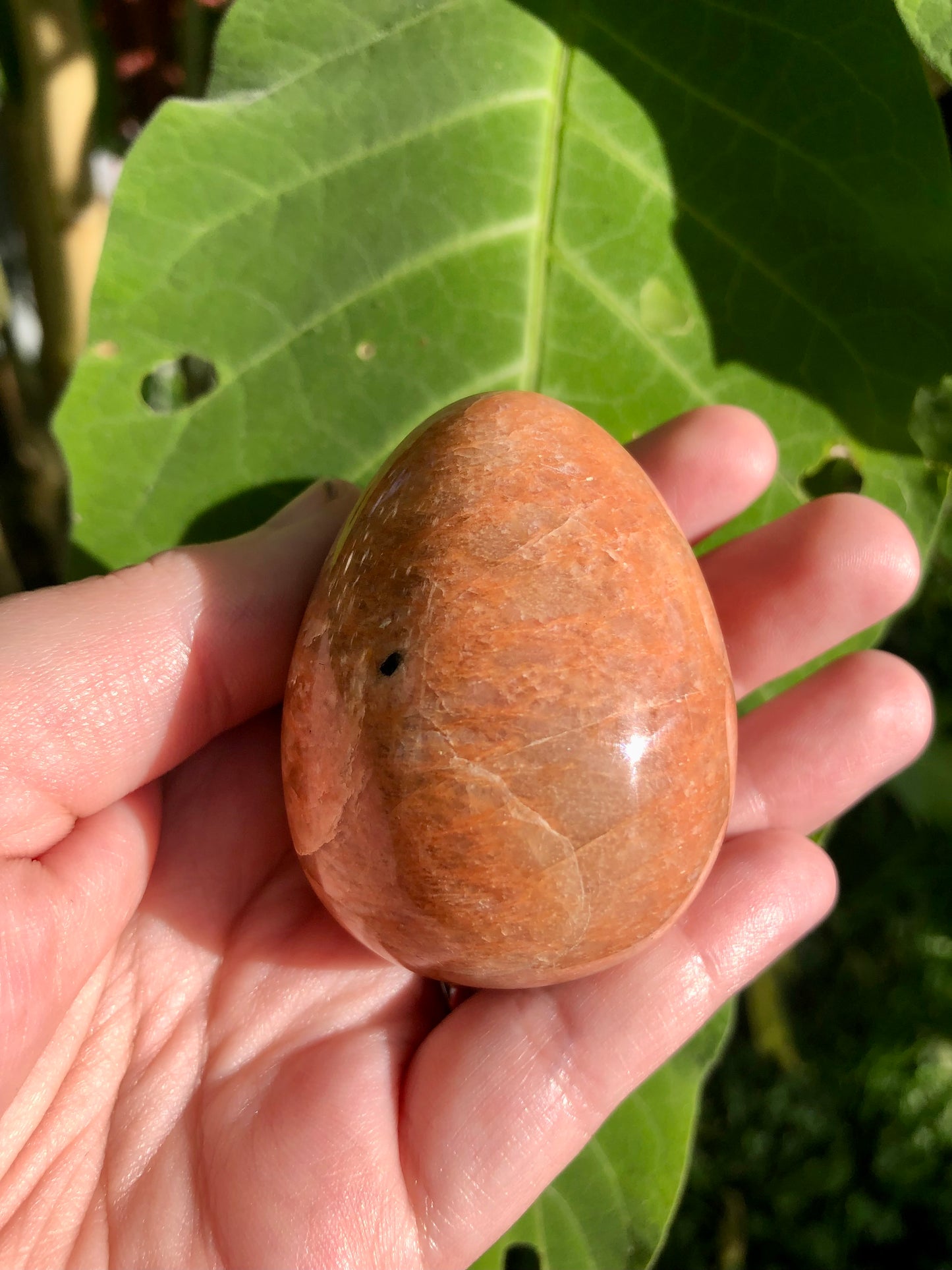 Peach Moonstone Egg #1