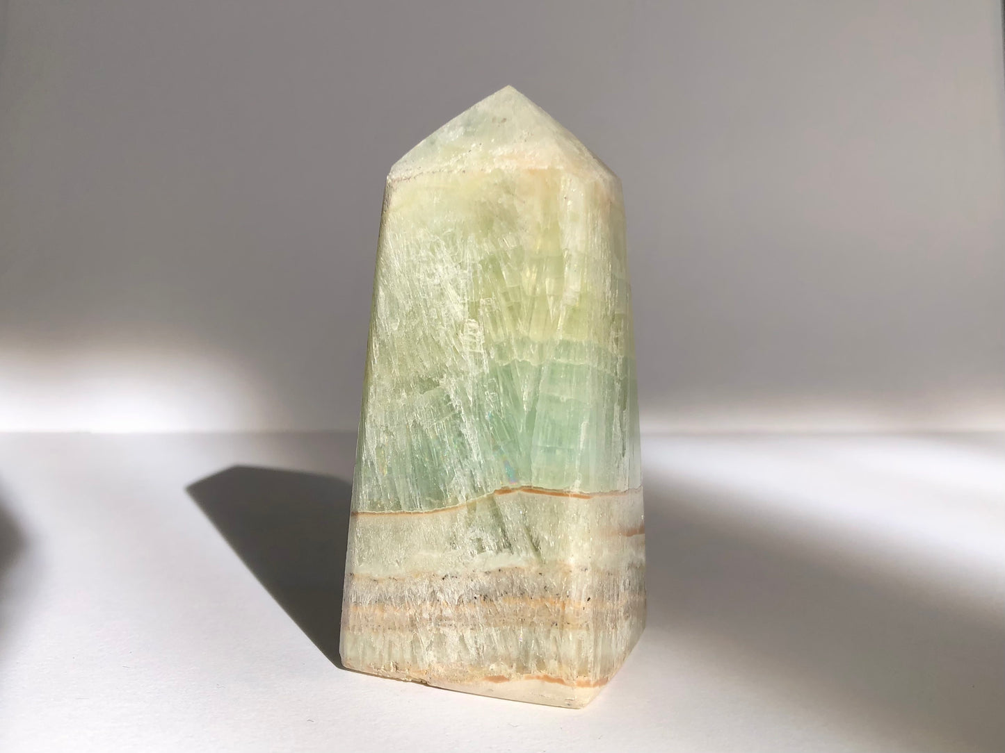 Pistachio Calcite Tower #1