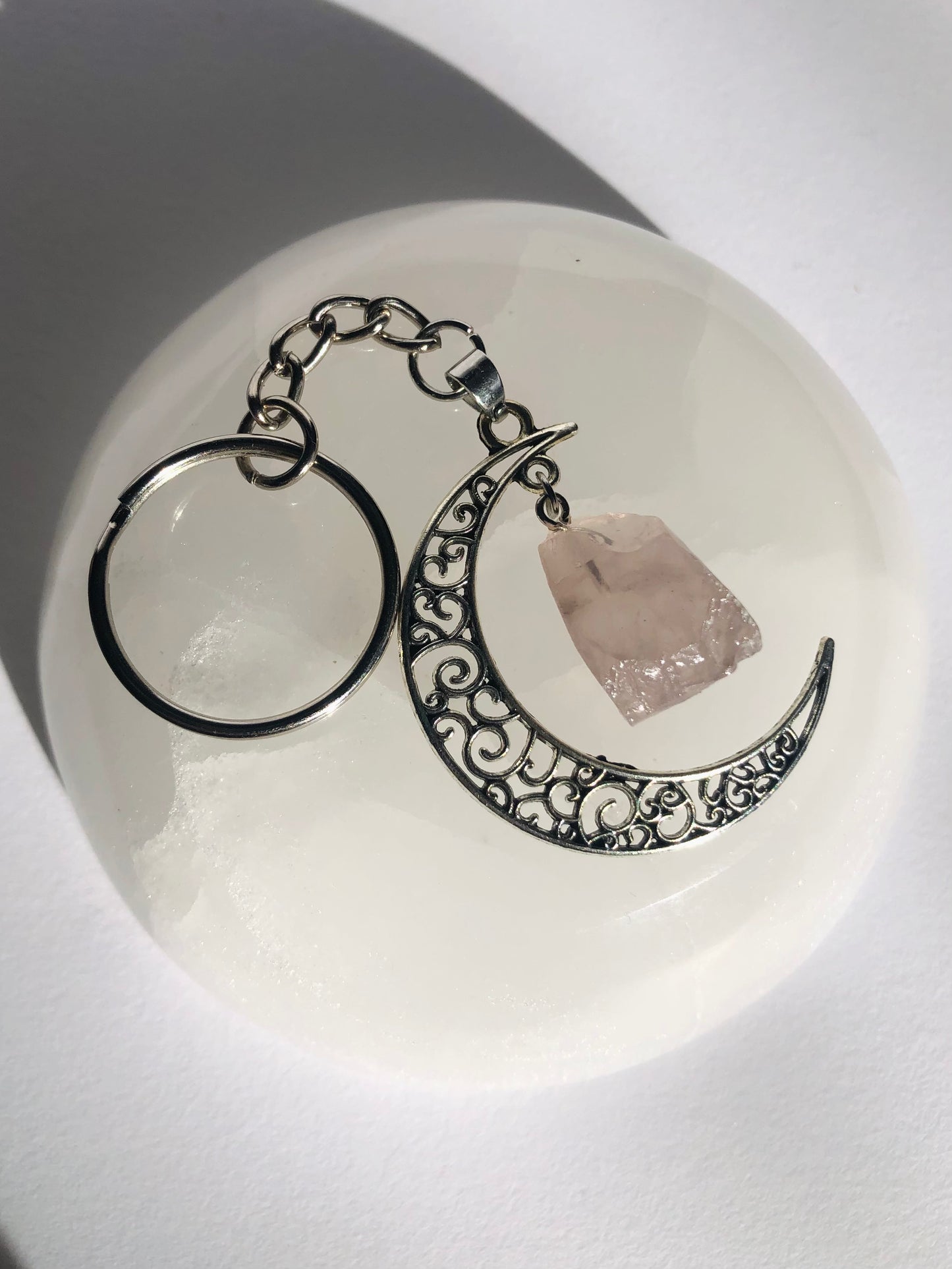 Rose Quartz Keyring