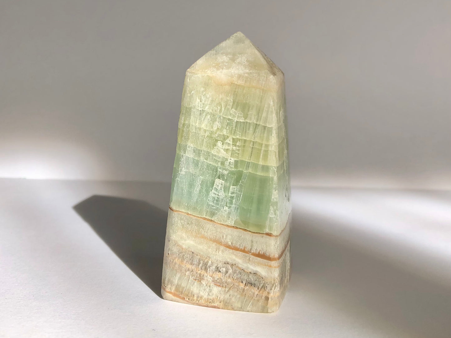 Pistachio Calcite Tower #1