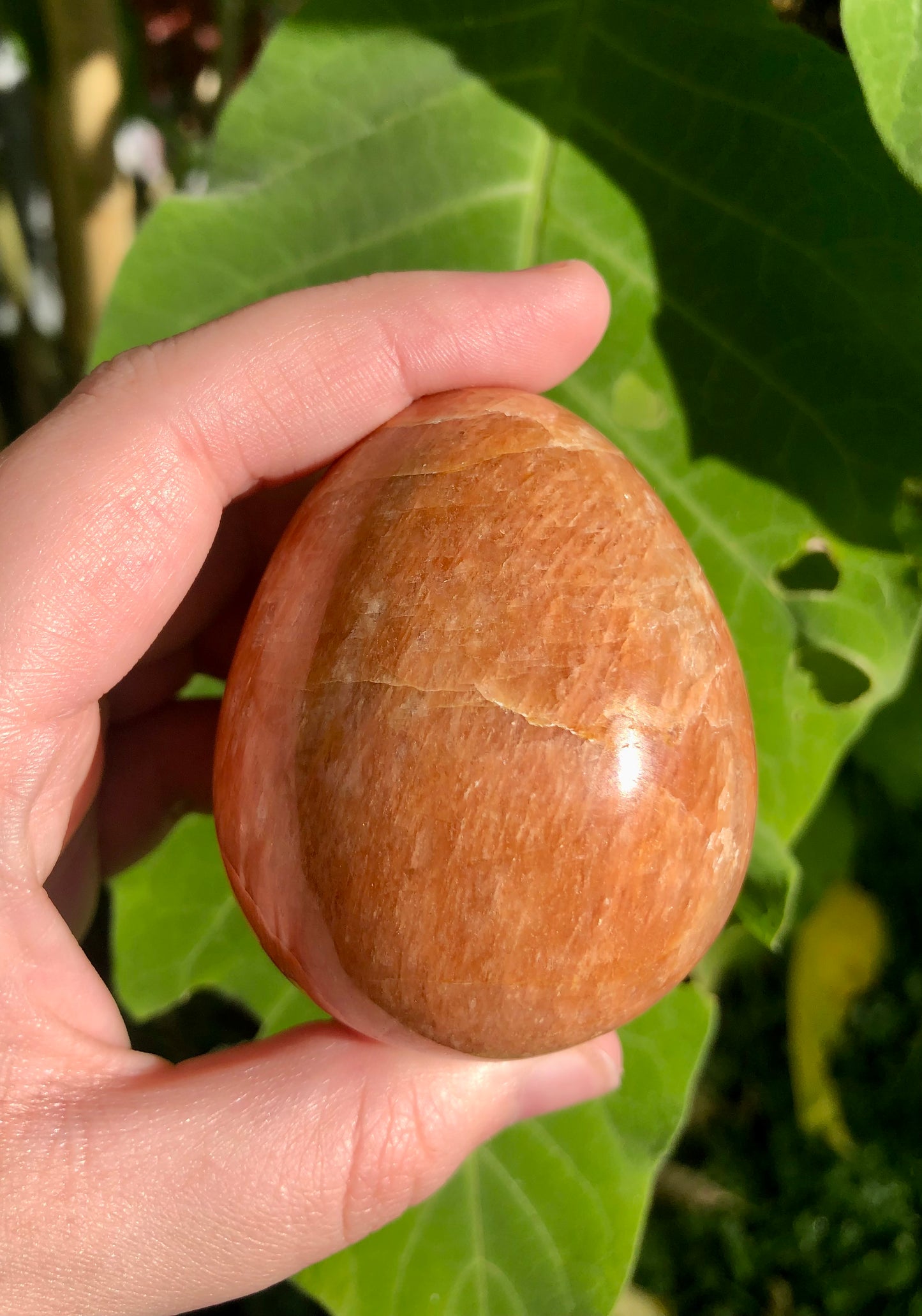 Peach Moonstone Egg #2