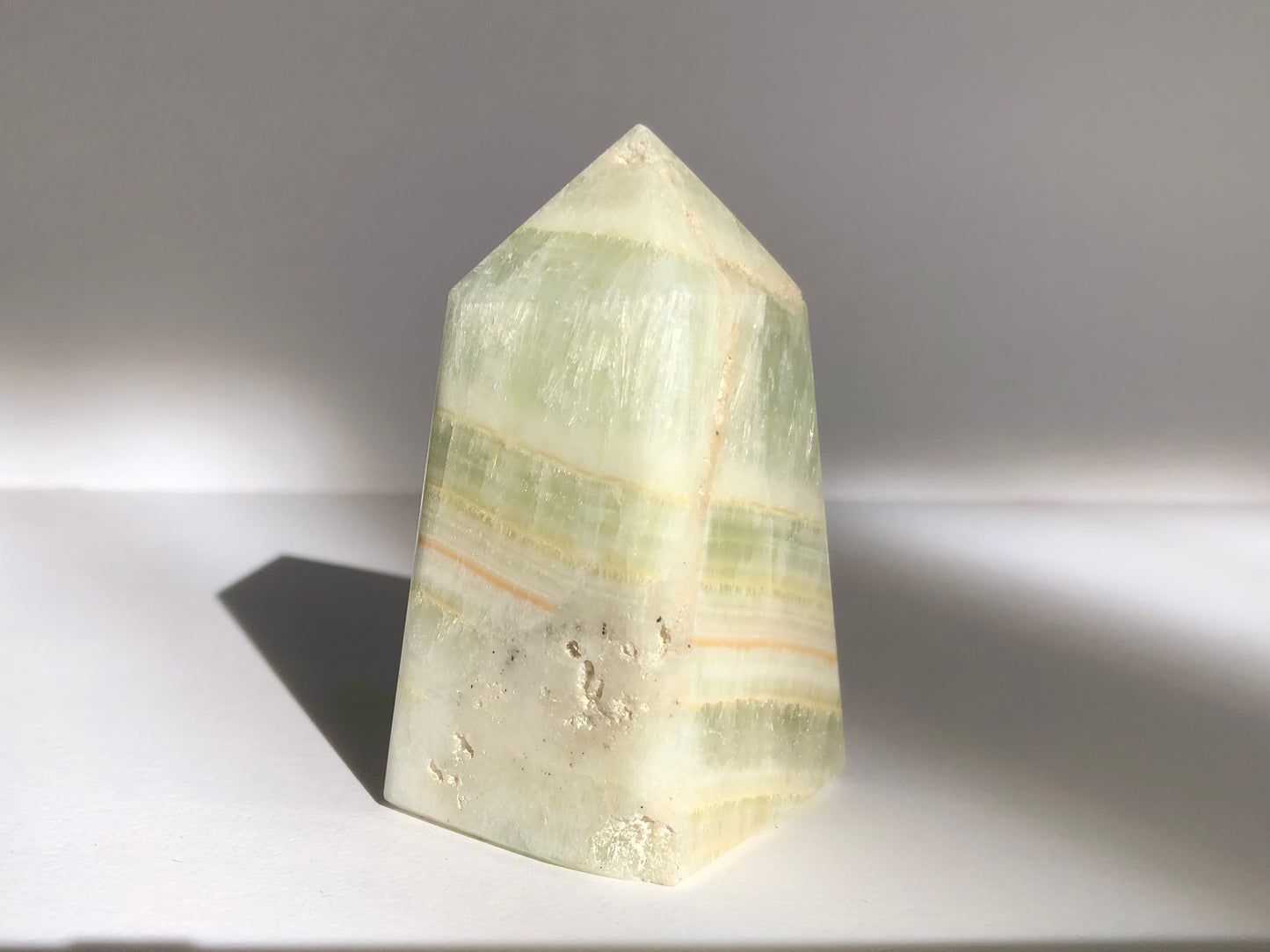 Pistachio Calcite Tower #2