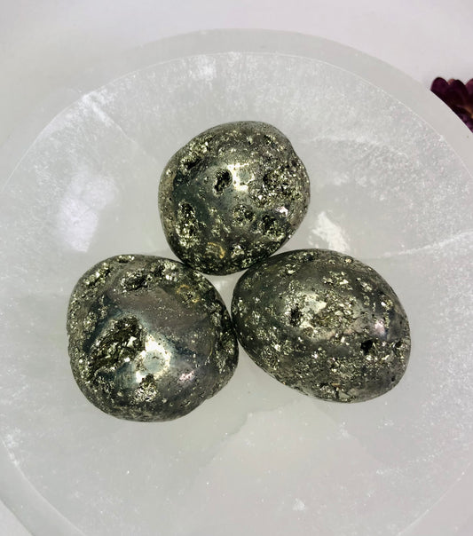 Pyrite Tumbled Stone