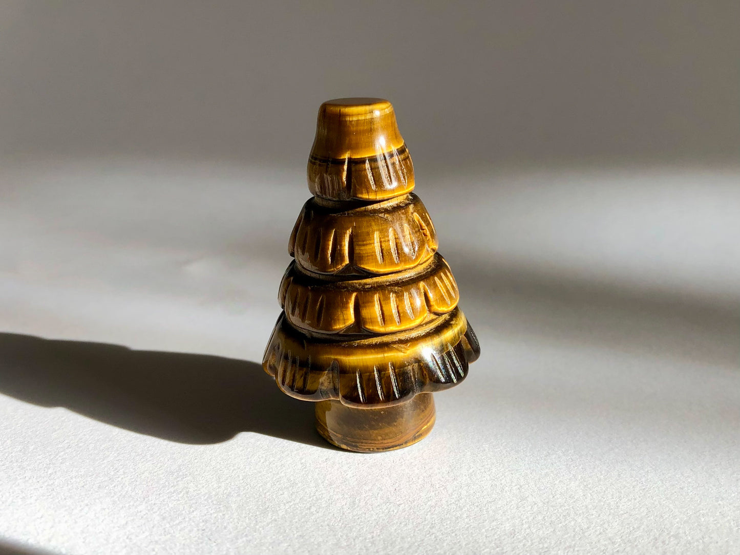 Tigers Eye Tree Carving