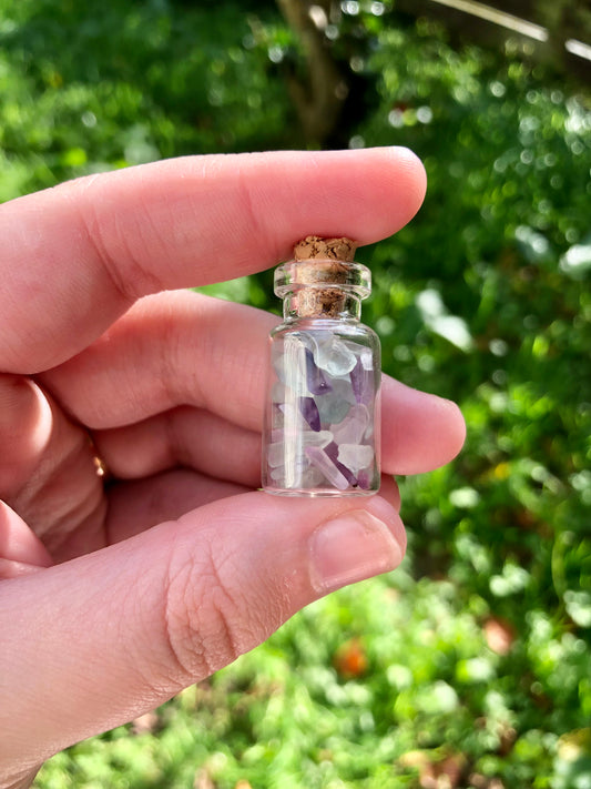 Fluorite Chip Bottle - Small