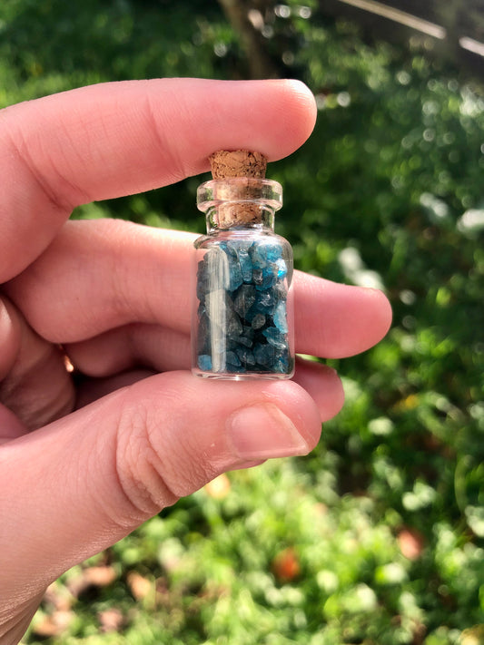 Apatite Rough Chip Bottle - Small