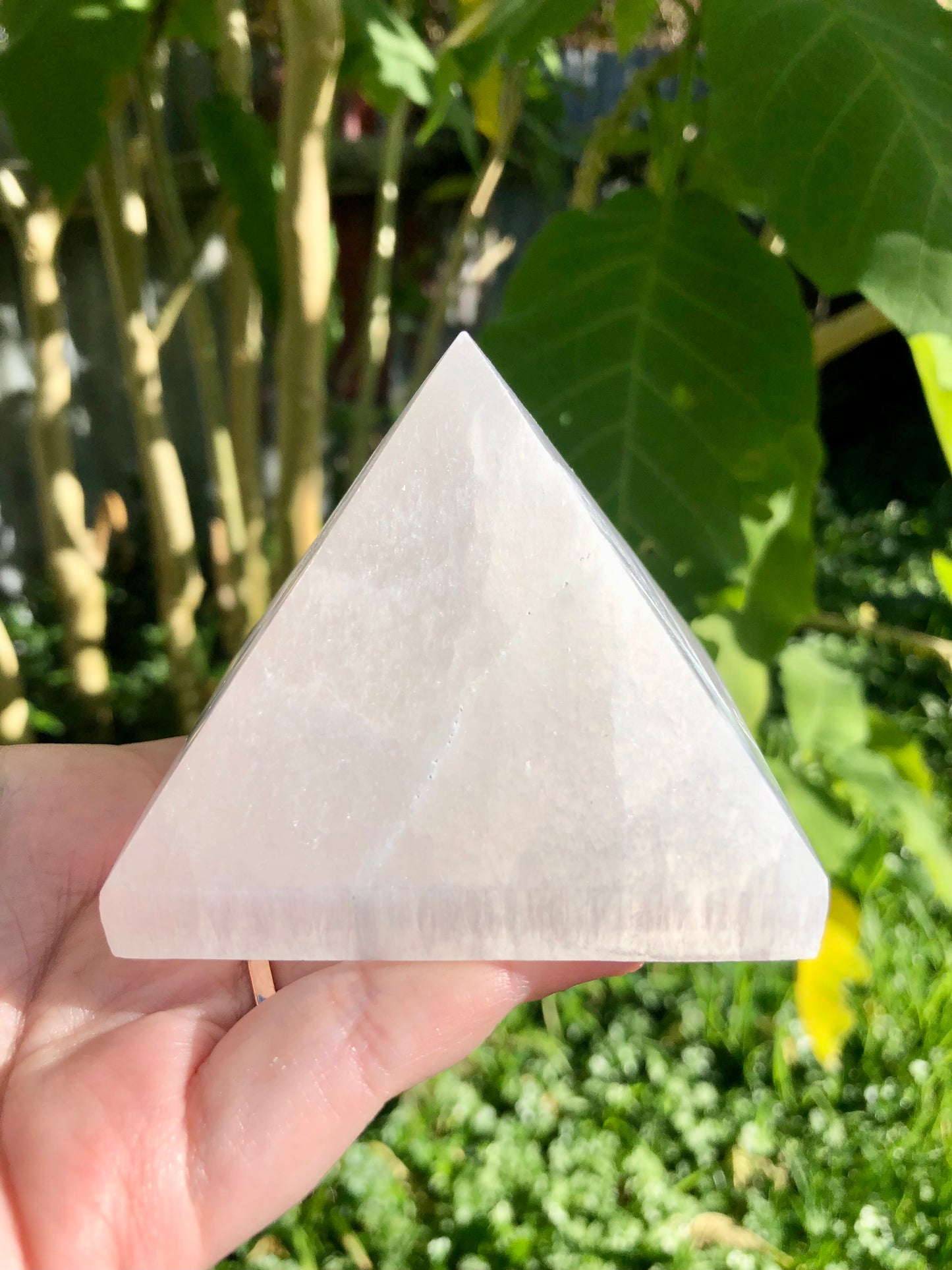 Selenite (Satin Spar) Pyramid