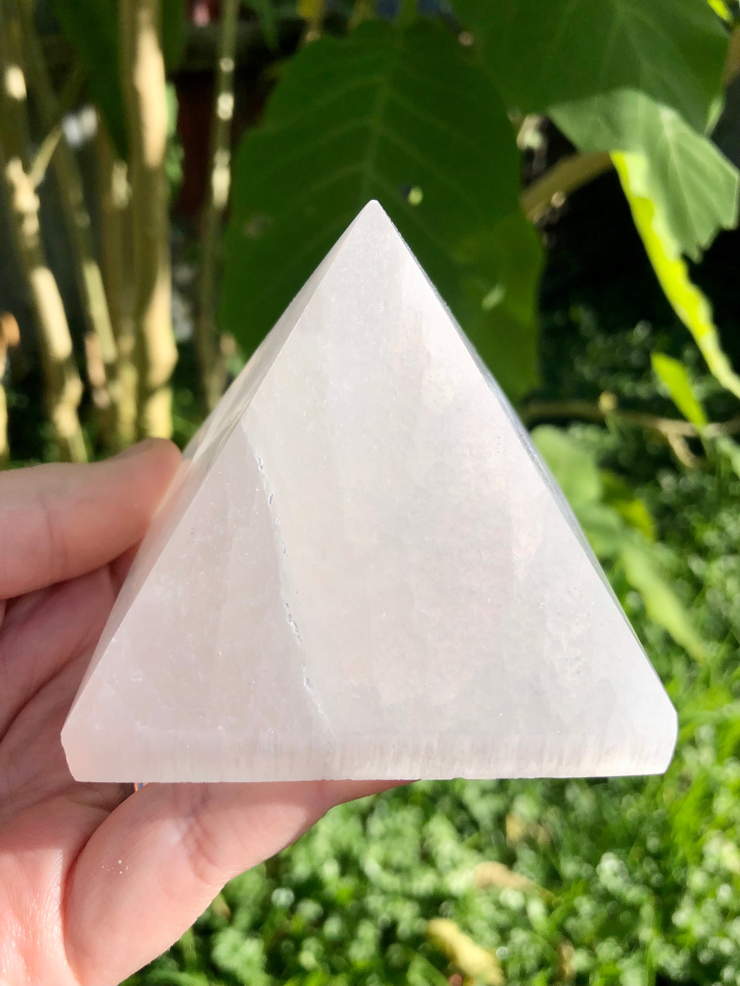 Selenite (Satin Spar) Pyramid