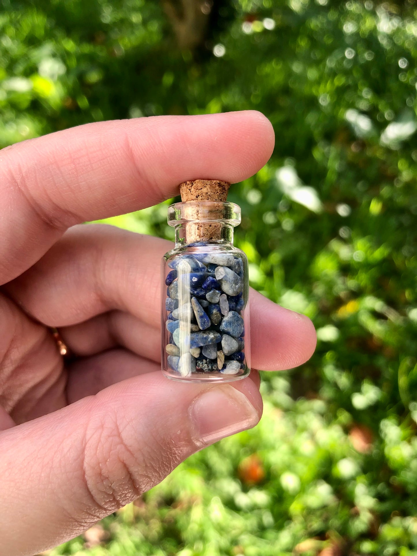 Lapis Lazuli Chip Bottle - Small