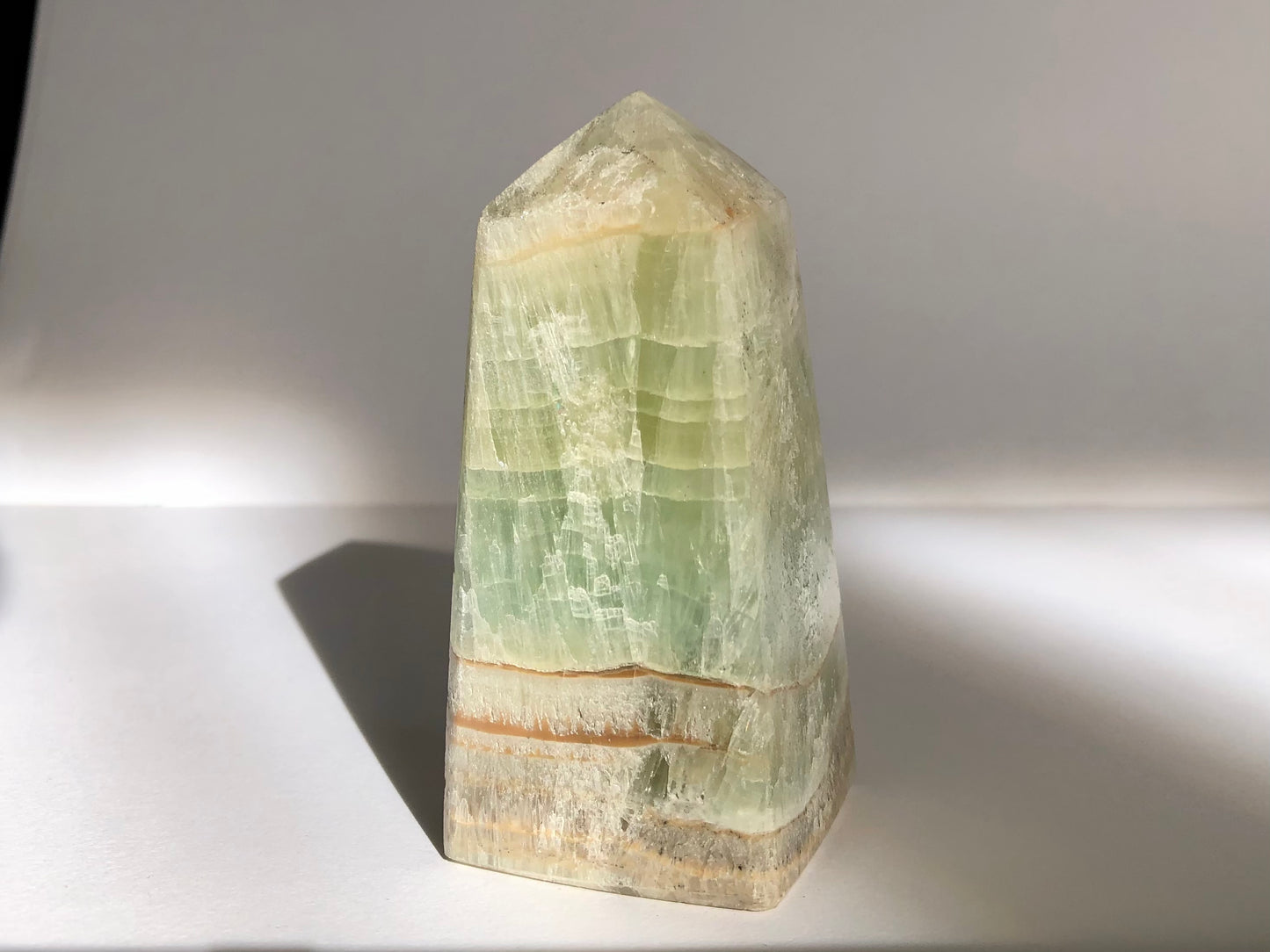 Pistachio Calcite Tower #1