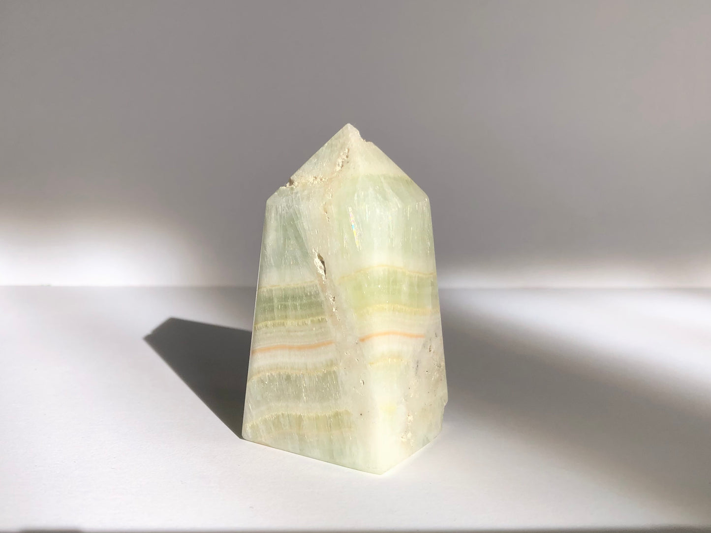 Pistachio Calcite Tower #2