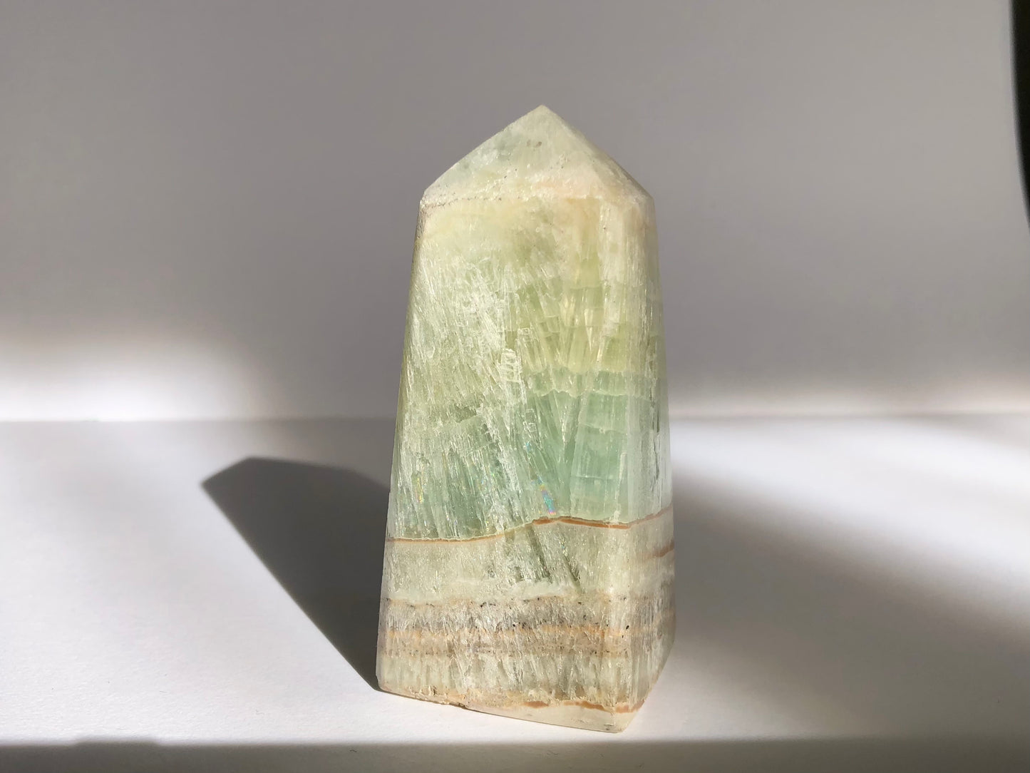 Pistachio Calcite Tower #1