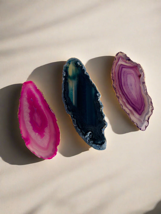 Agate Slice Set - 3pc