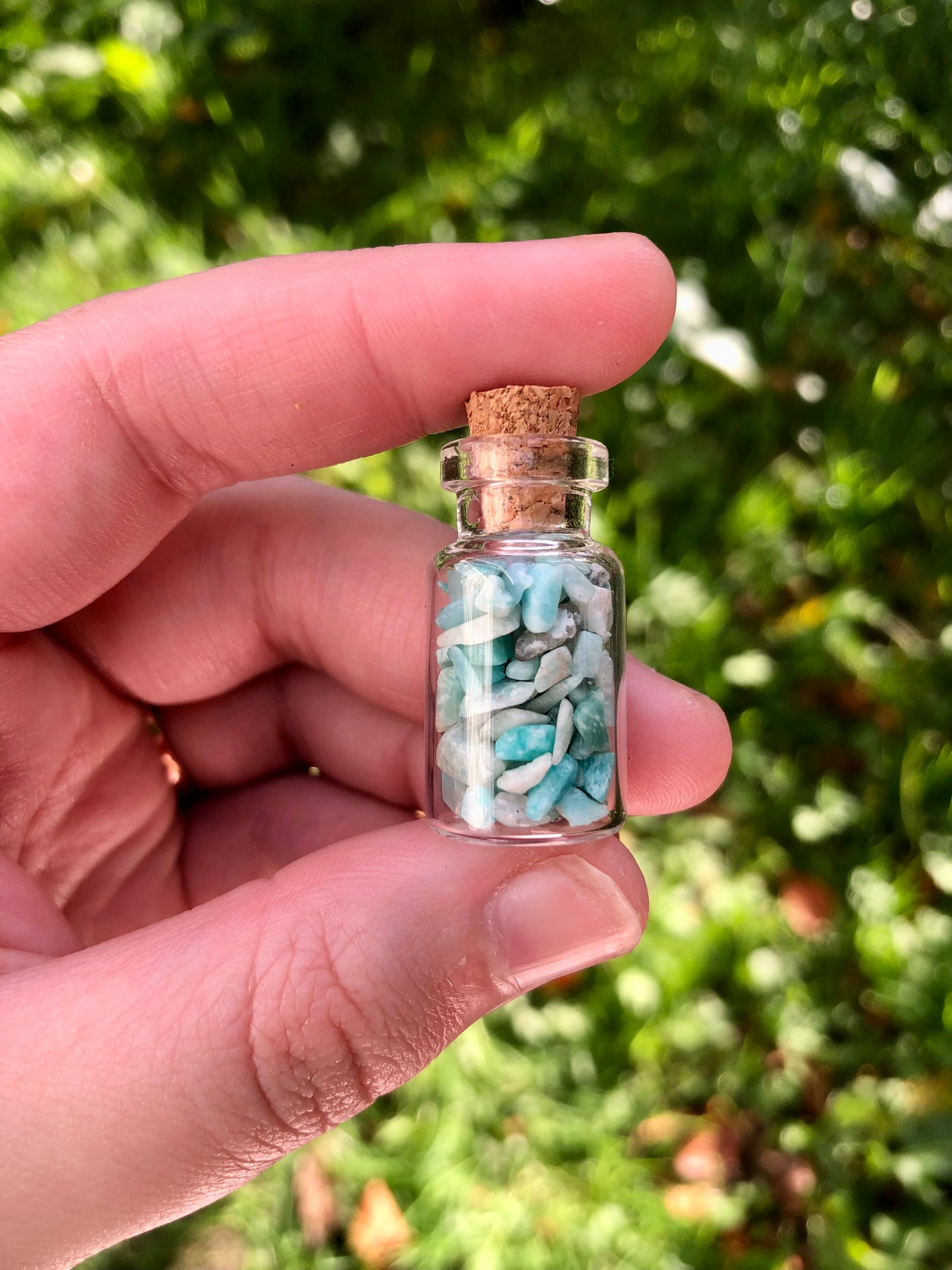 Amazonite Chip Bottle - Small