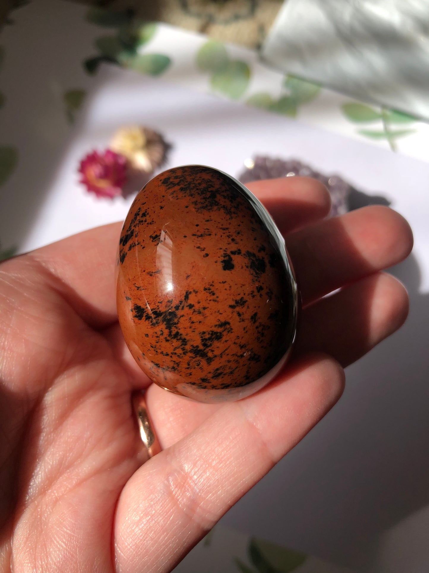 Mahogany Obsidian Egg