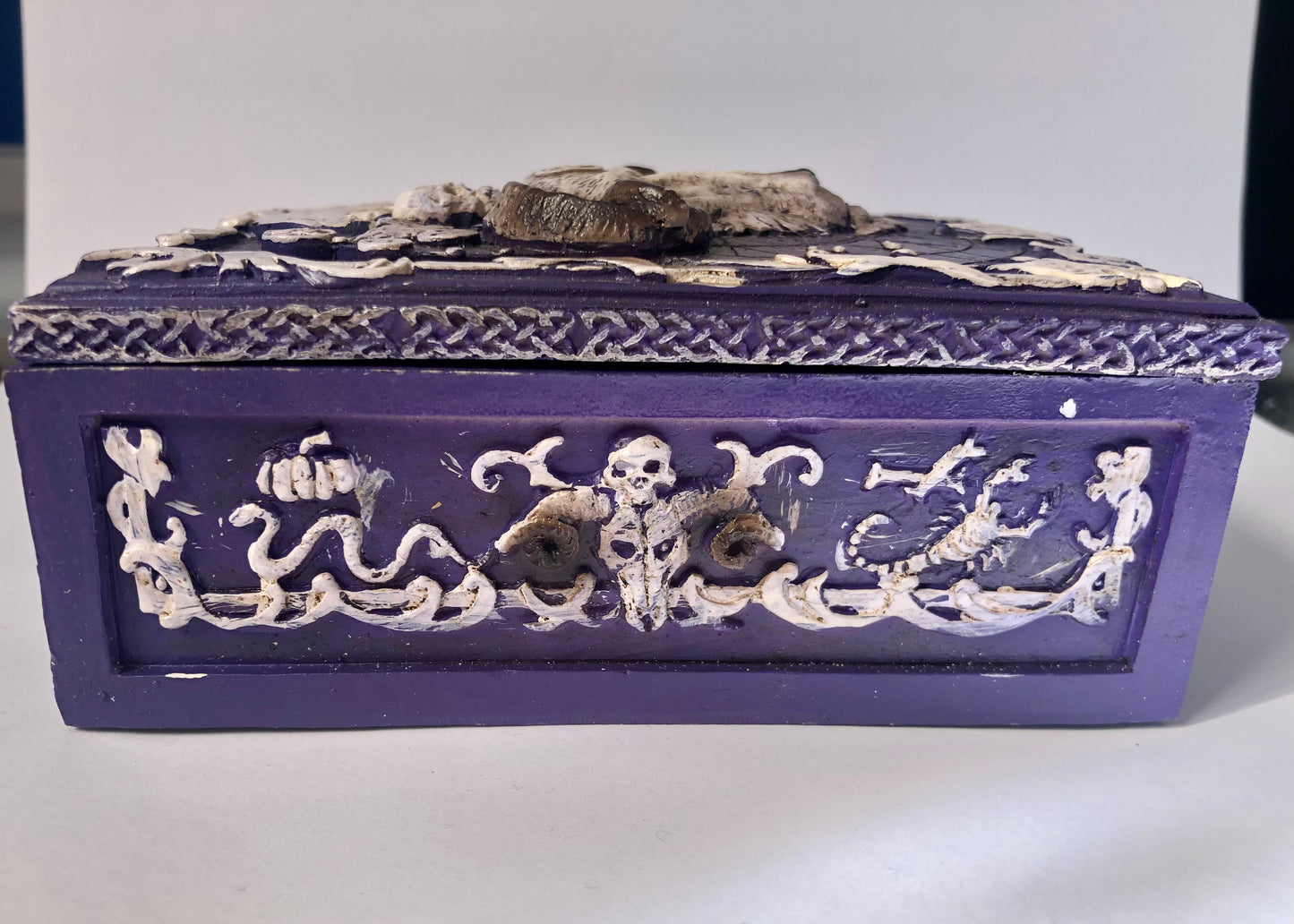 Purple Baphomet Trinket Box