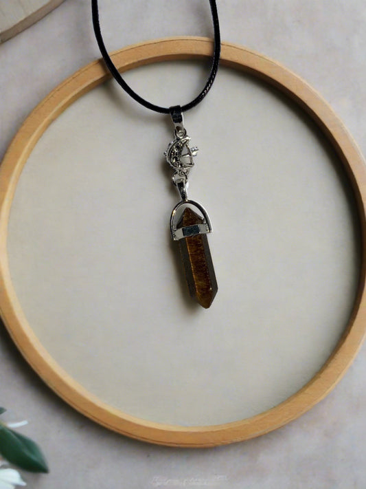 Tigers Eye Point Necklace