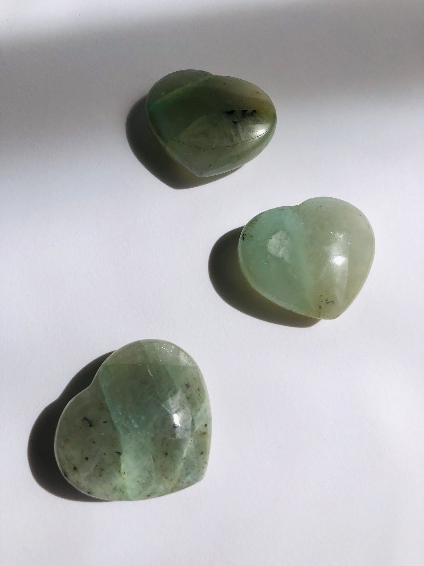 Green Moonstone Heart