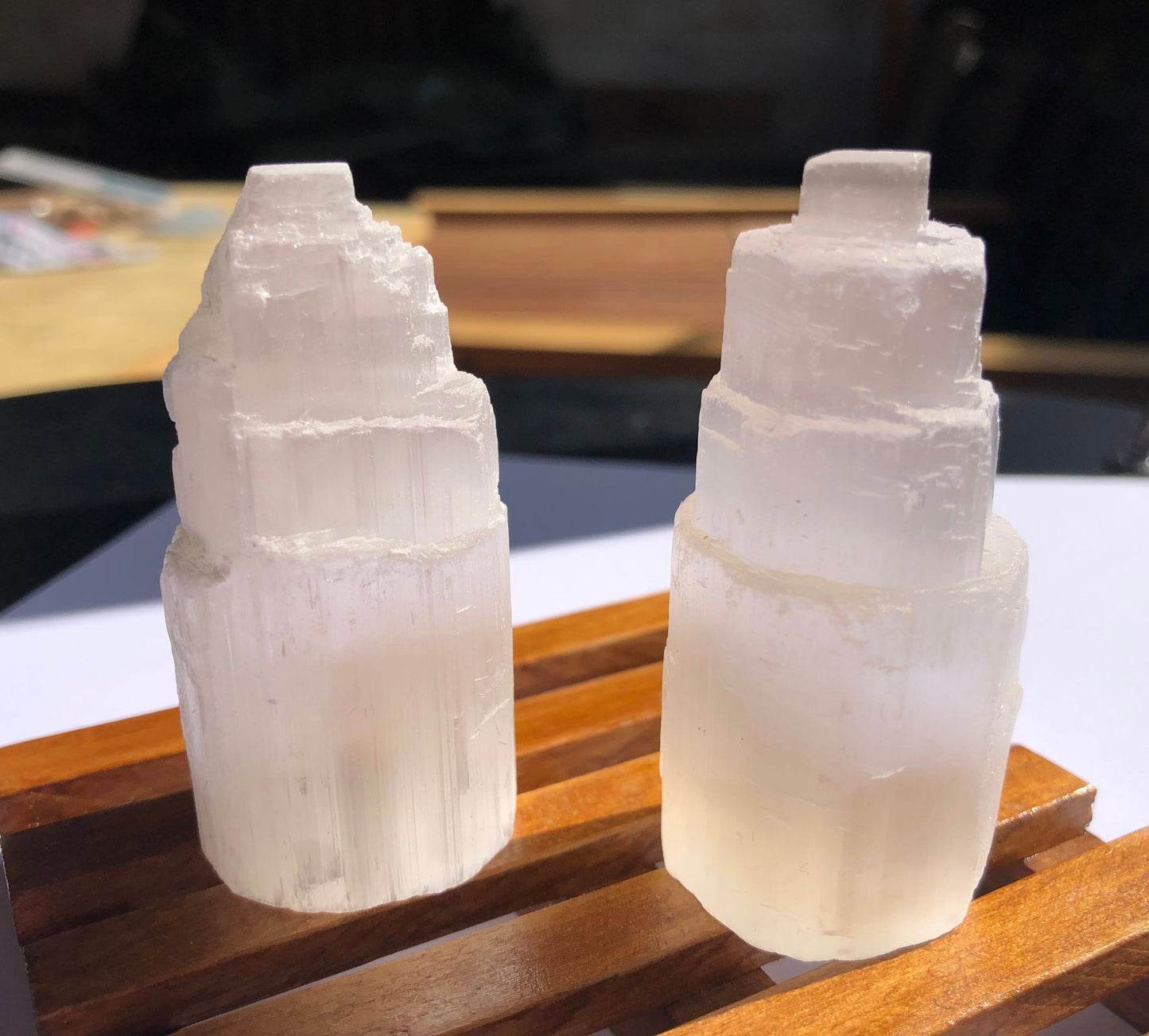 Mini Selenite Satin Spar Tower